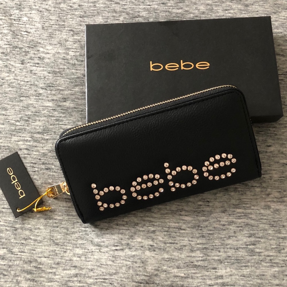 NWT Designer Bebe Wallet or Clutch - Black